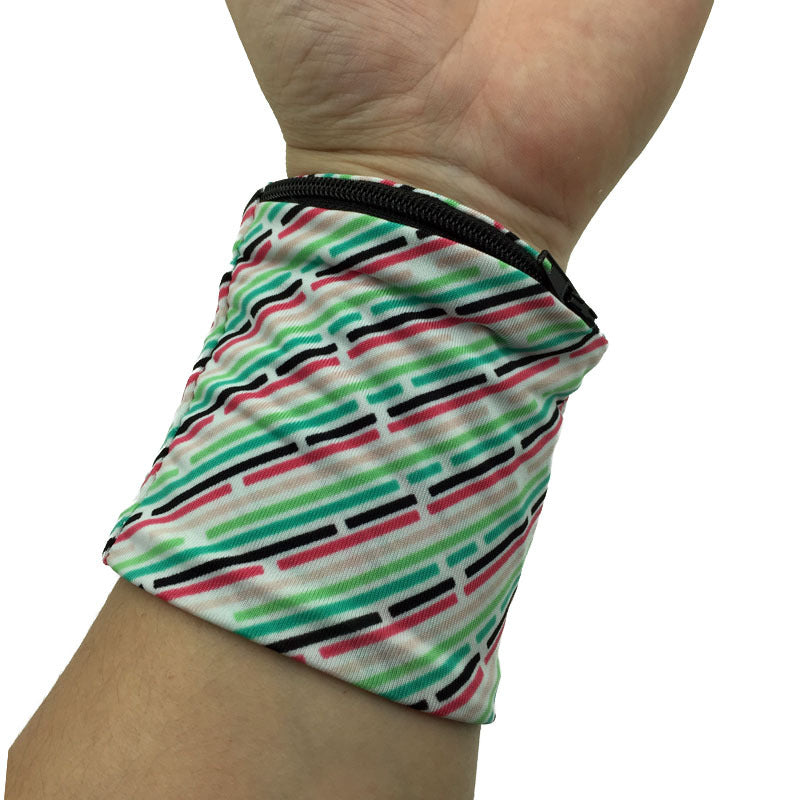 Hidden Pocket Travel Wristband – Discreet Zipper Wallet for Cash & Keys