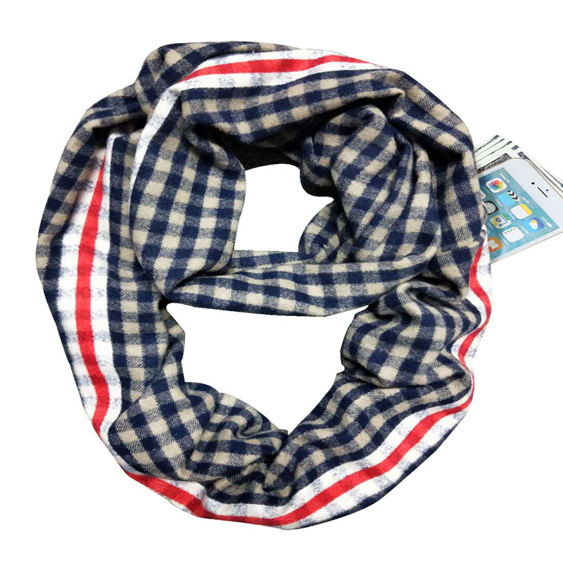 The Wayfarer Scarf – Hidden Travel Pocket Scarf