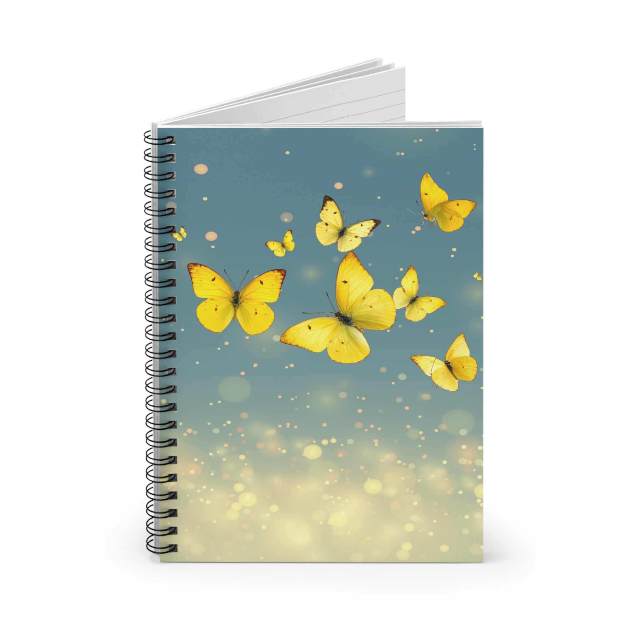 Yellow Butterflies Spiral Notebook
