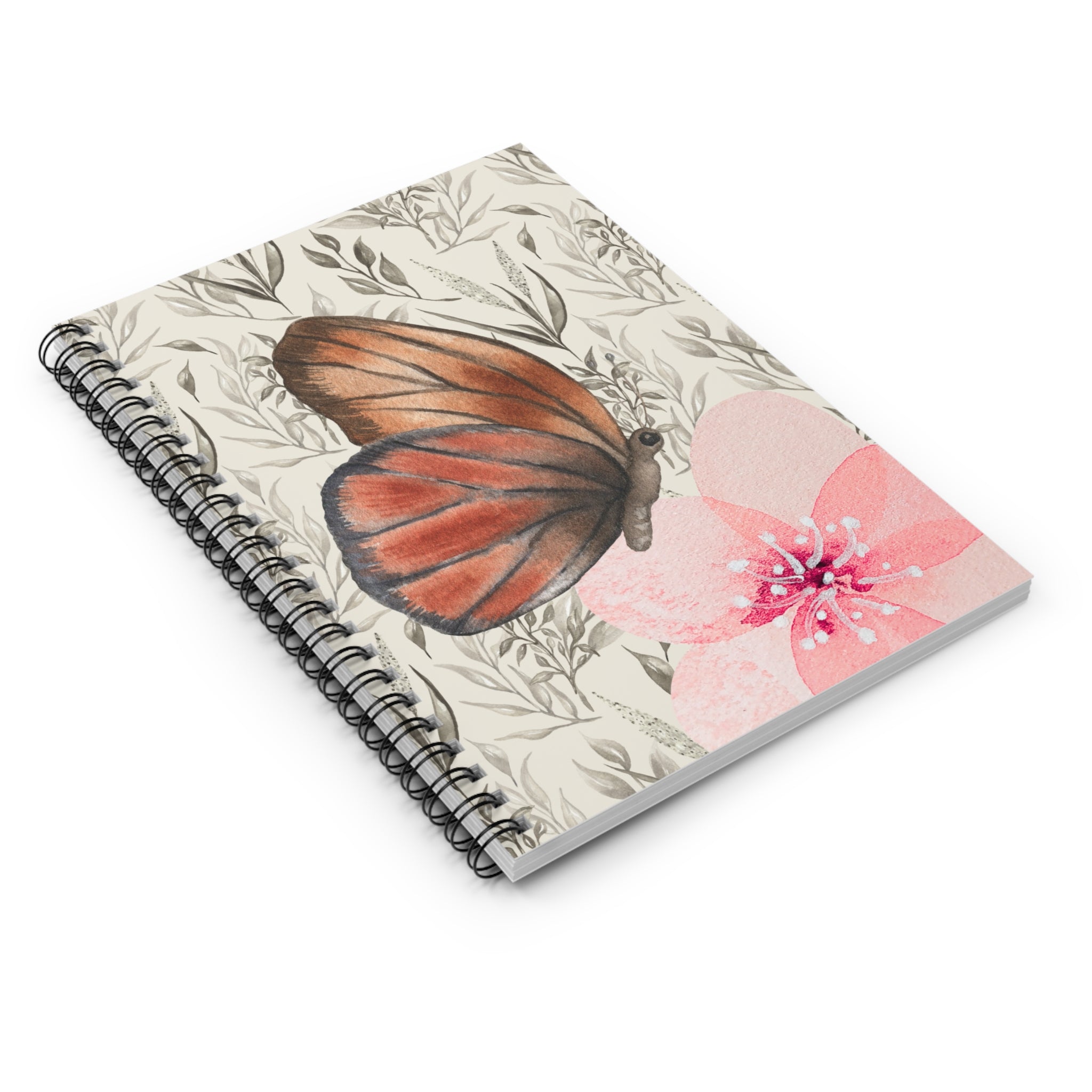 Soft Butterfly Spiral Notebook