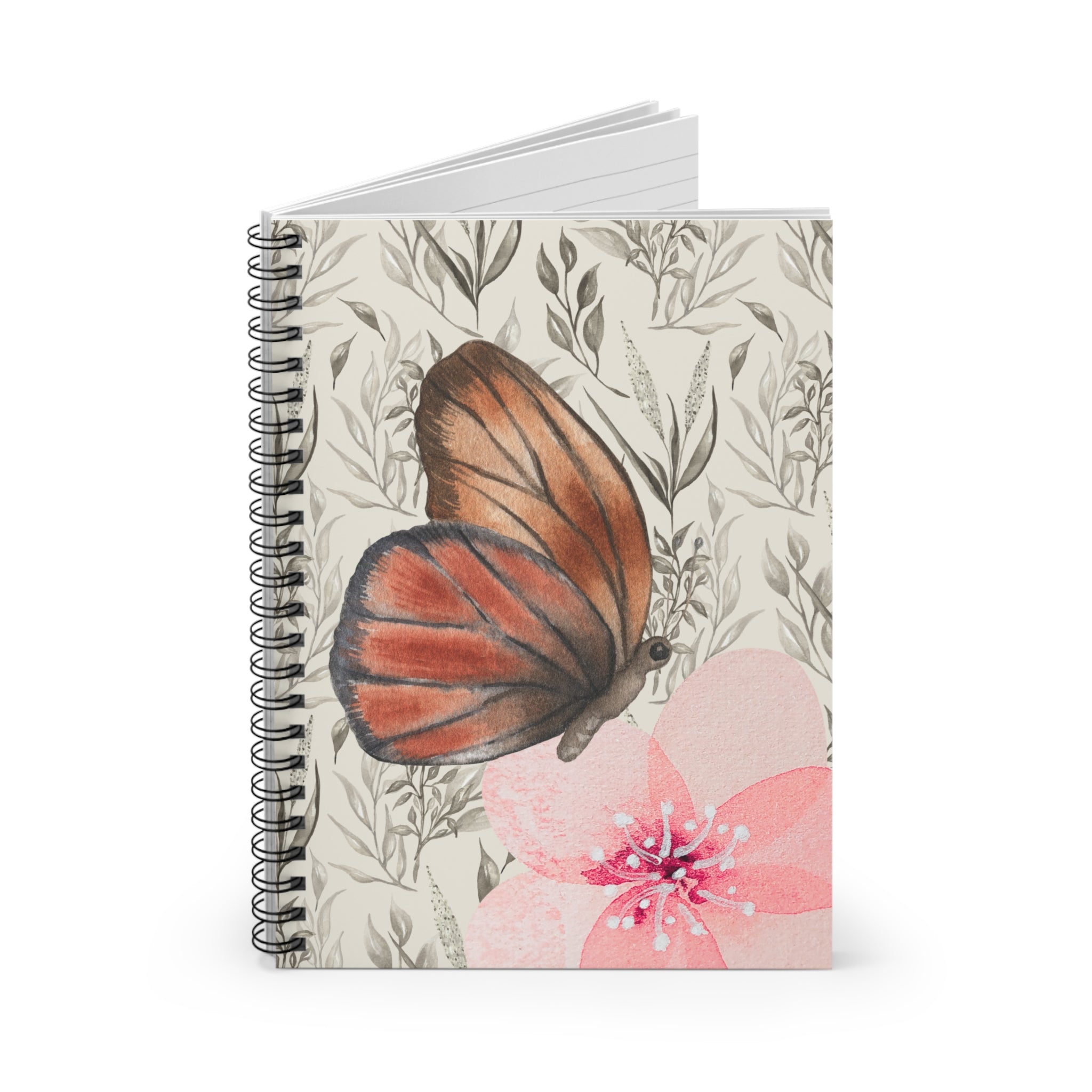 Soft Butterfly Spiral Notebook