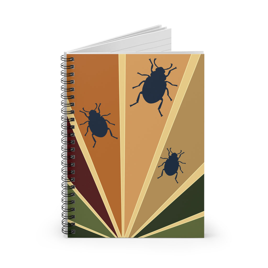 Bold Beetles Spiral Notebook