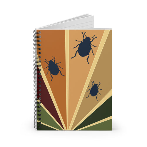 Bold Beetles Spiral Notebook