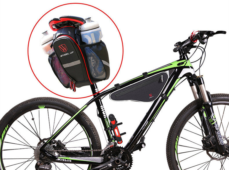 Dual Water Bottle Bicycle Tail Bag