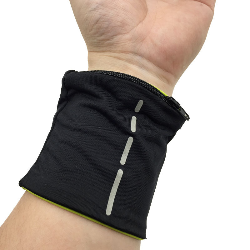 Hidden Pocket Travel Wristband – Discreet Zipper Wallet for Cash & Keys