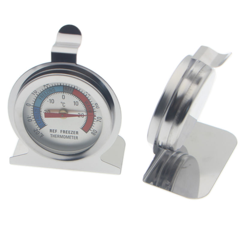 Stainless Steel Fridge & Freezer Thermometer