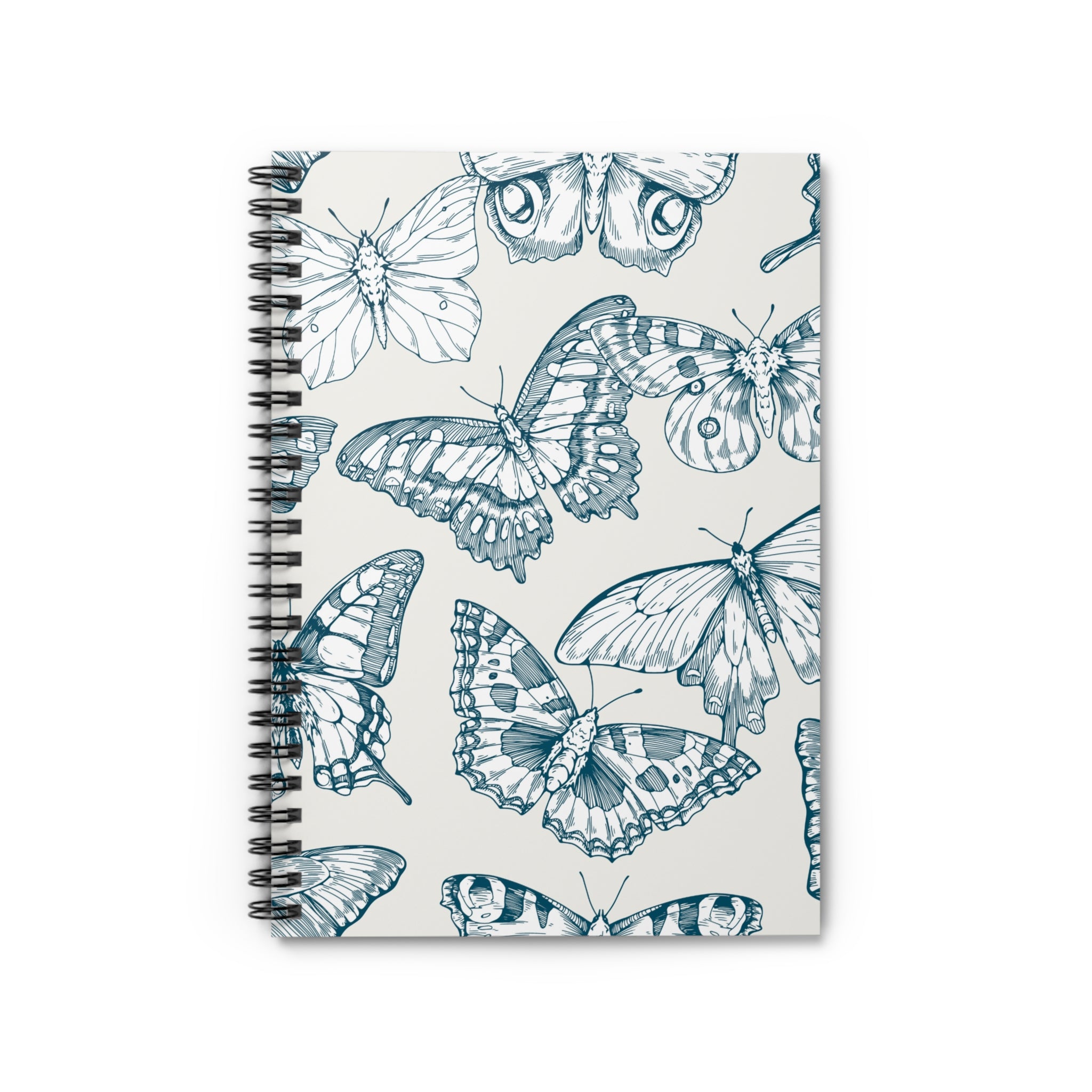 Blue Butterfly Spiral Notebook