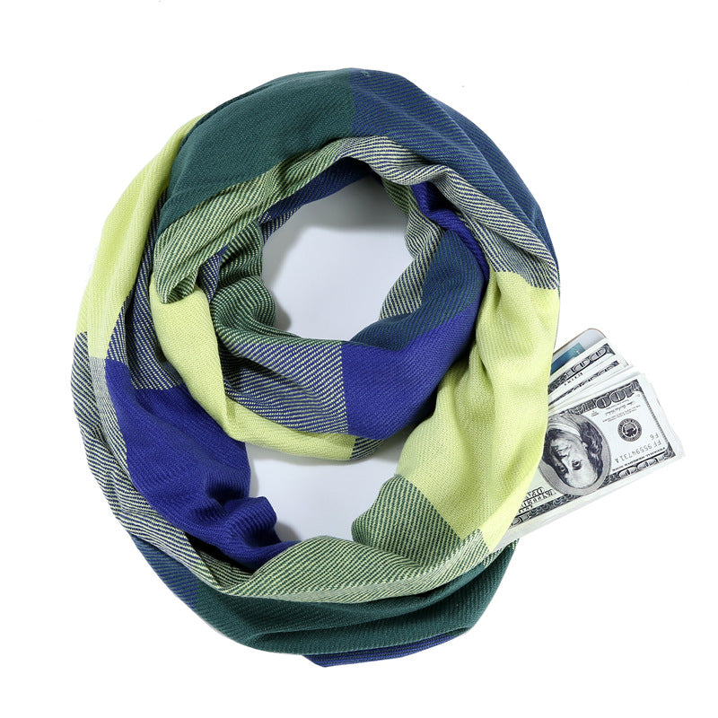 The Wayfarer Scarf – Hidden Travel Pocket Scarf