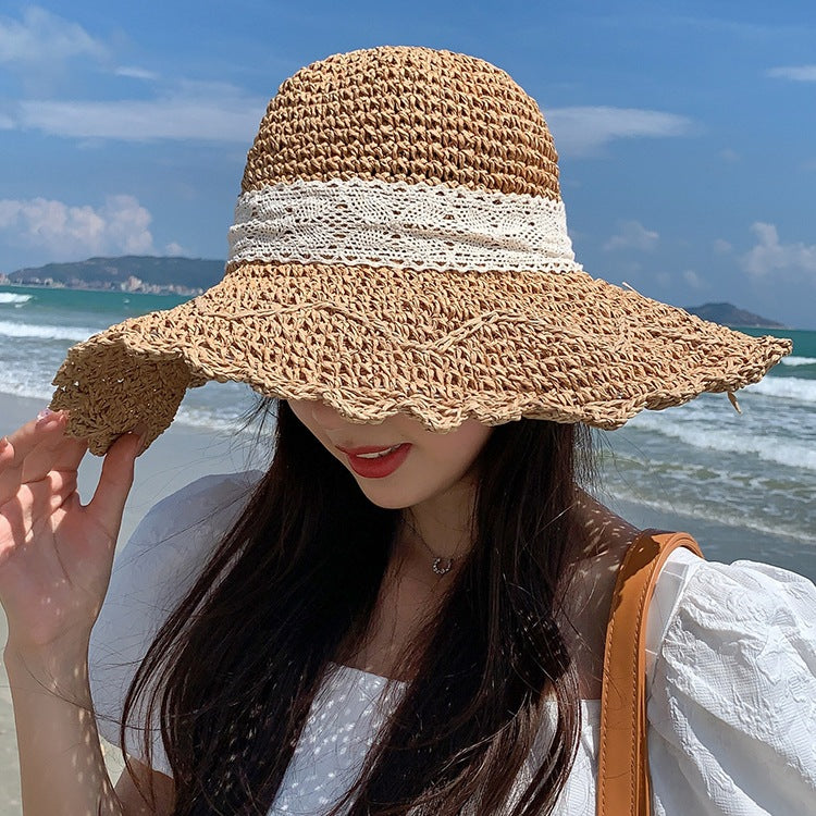 Ocean Whisper Sun Hat – Timeless Romantic Straw Hat