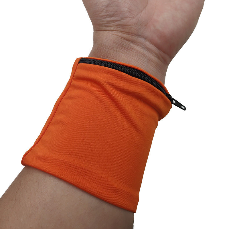 Hidden Pocket Travel Wristband – Discreet Zipper Wallet for Cash & Keys