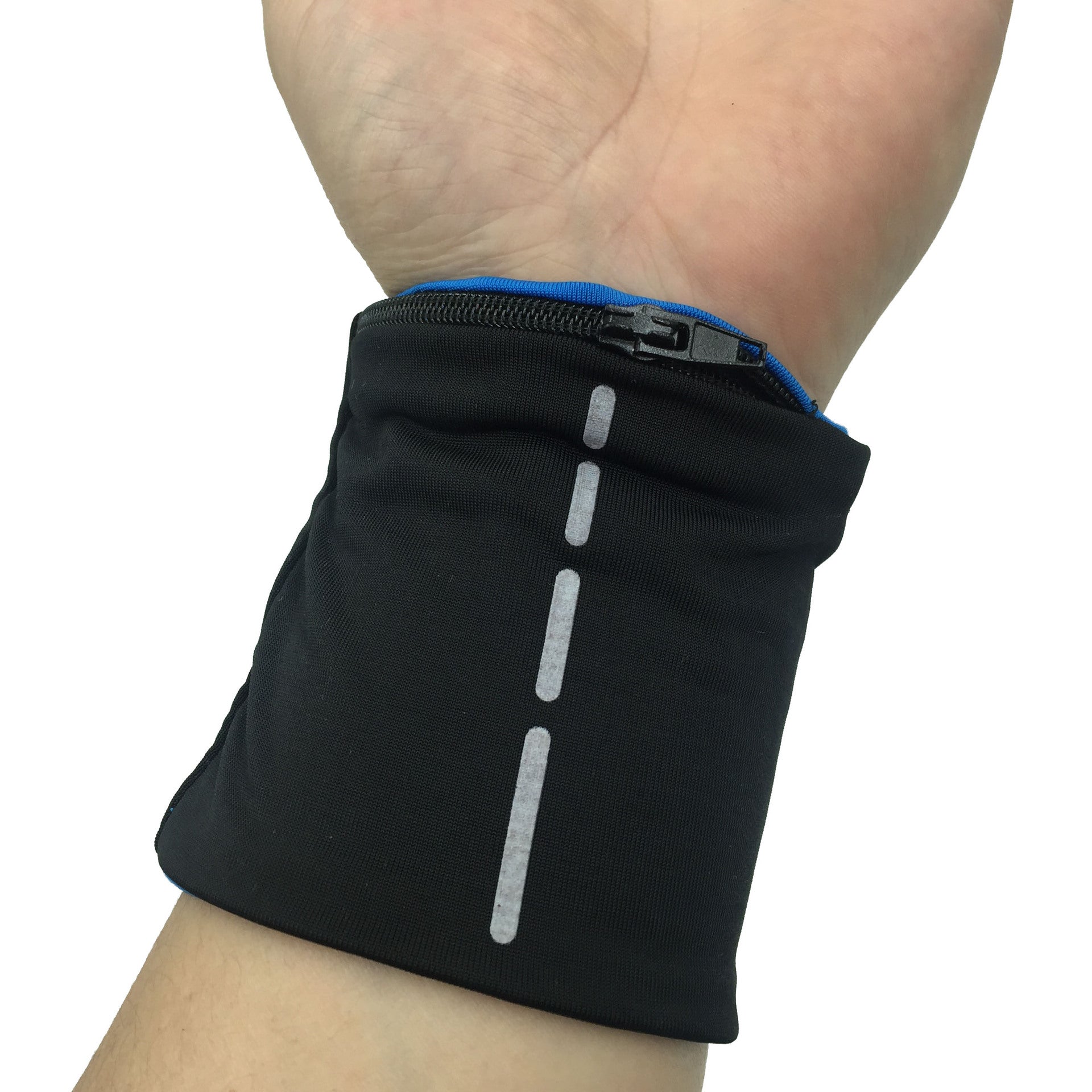 Hidden Pocket Travel Wristband – Discreet Zipper Wallet for Cash & Keys