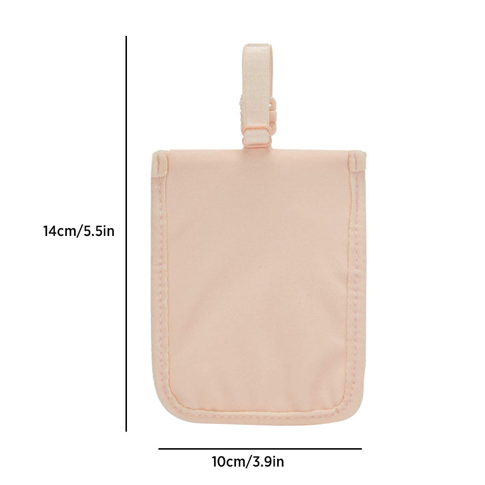 Hidden Bra Travel Wallet – RFID Blocking Anti-Theft Pocket