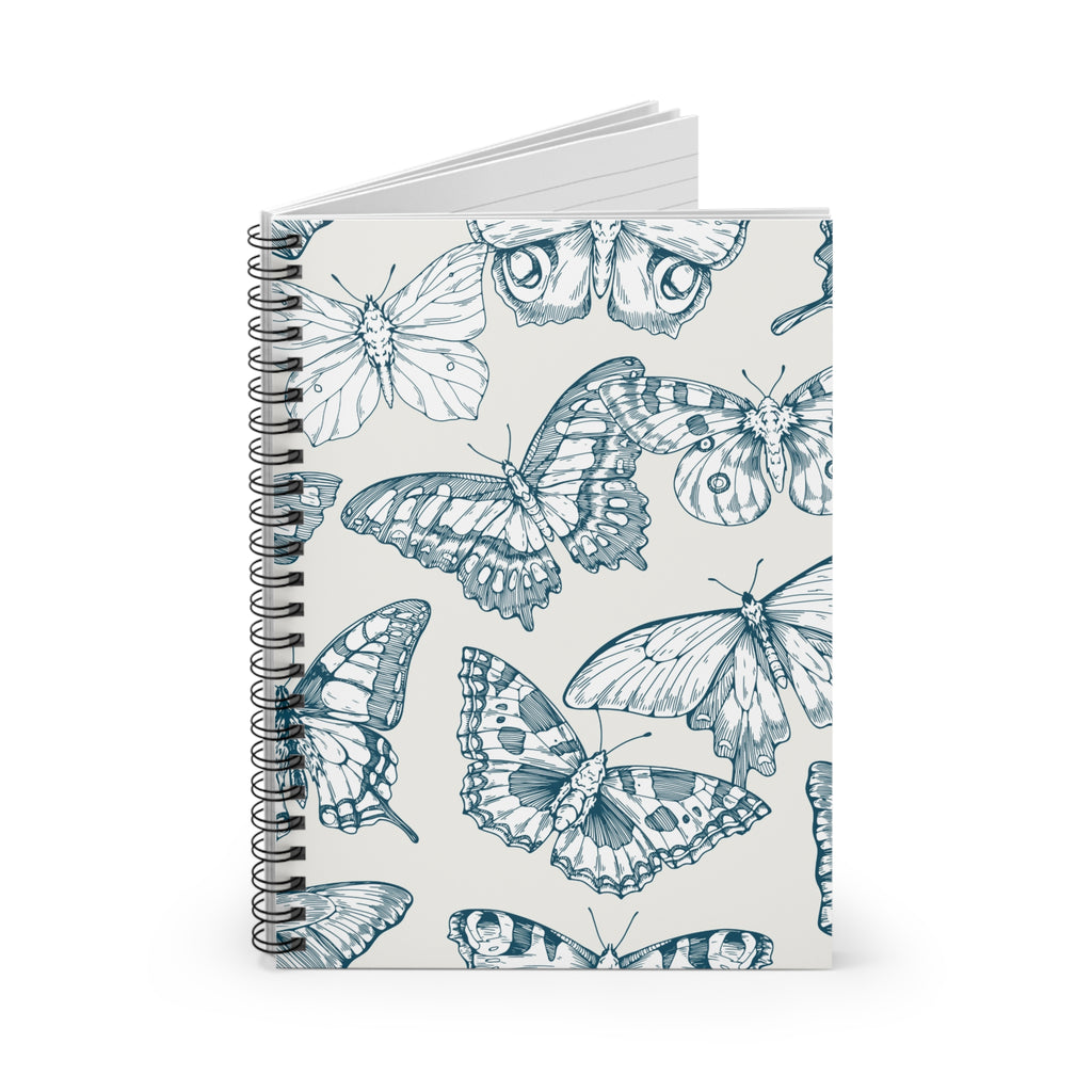 Blue Butterfly Spiral Notebook