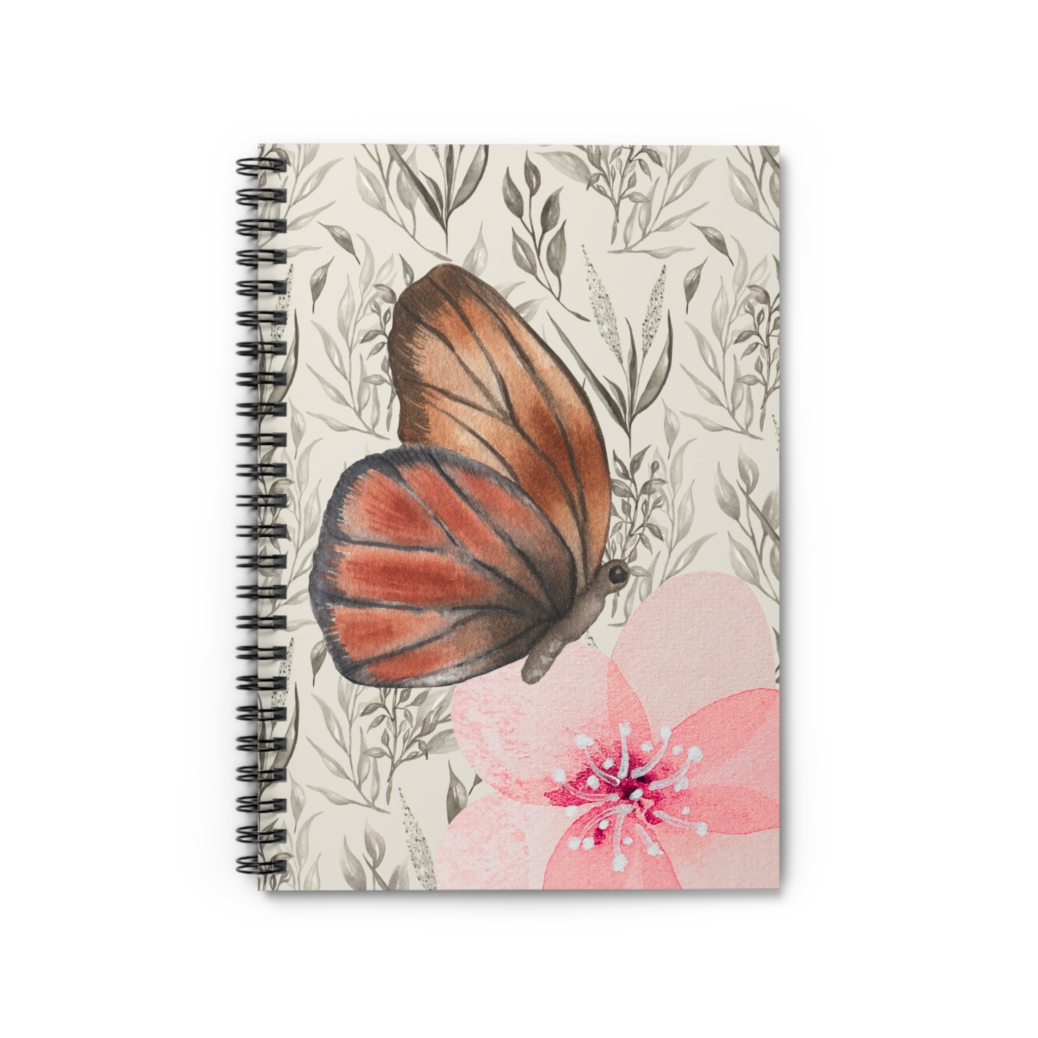 Soft Butterfly Spiral Notebook