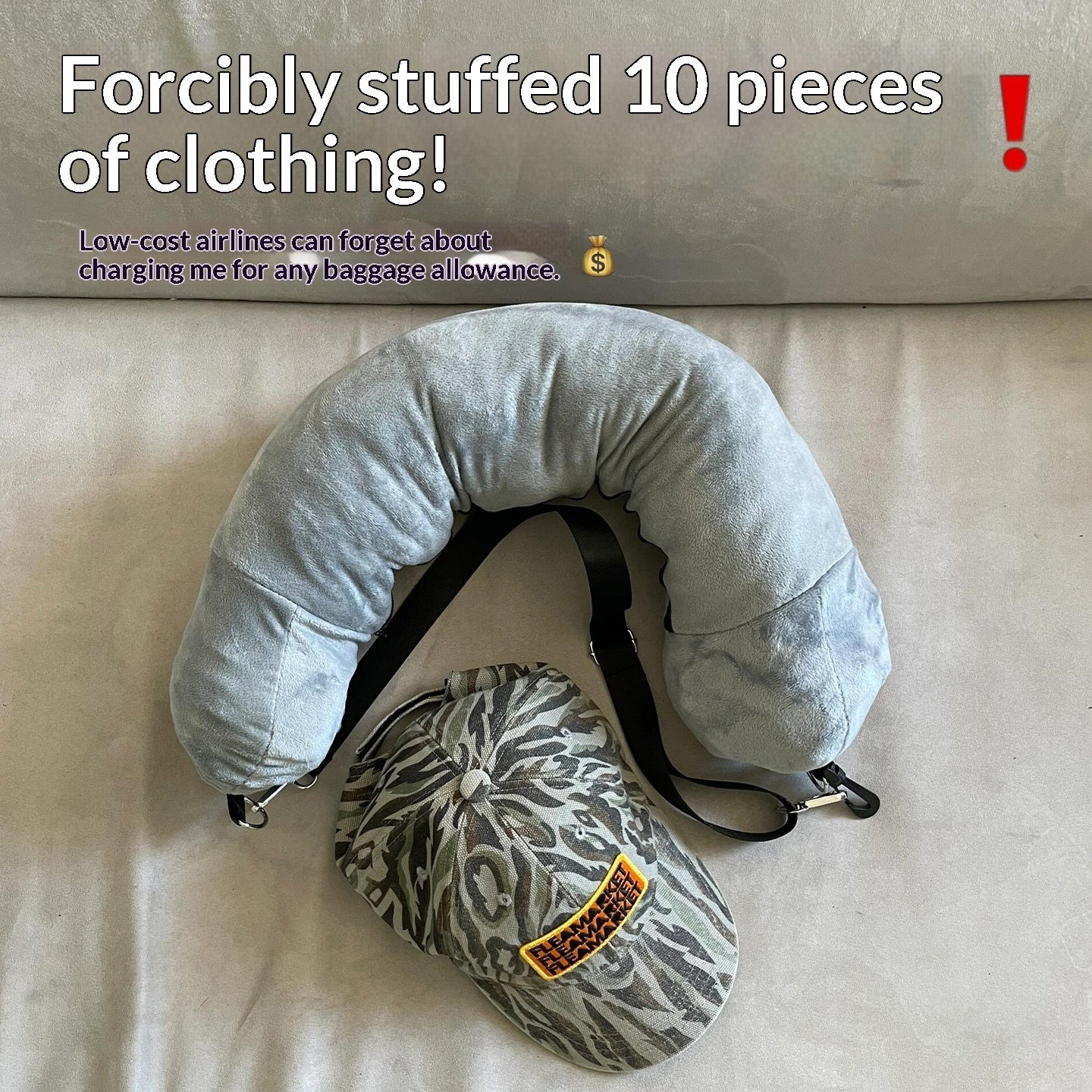 Stuffable Travel Neck Pillow