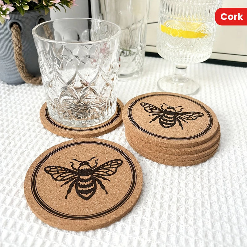Bee Cork Coaster