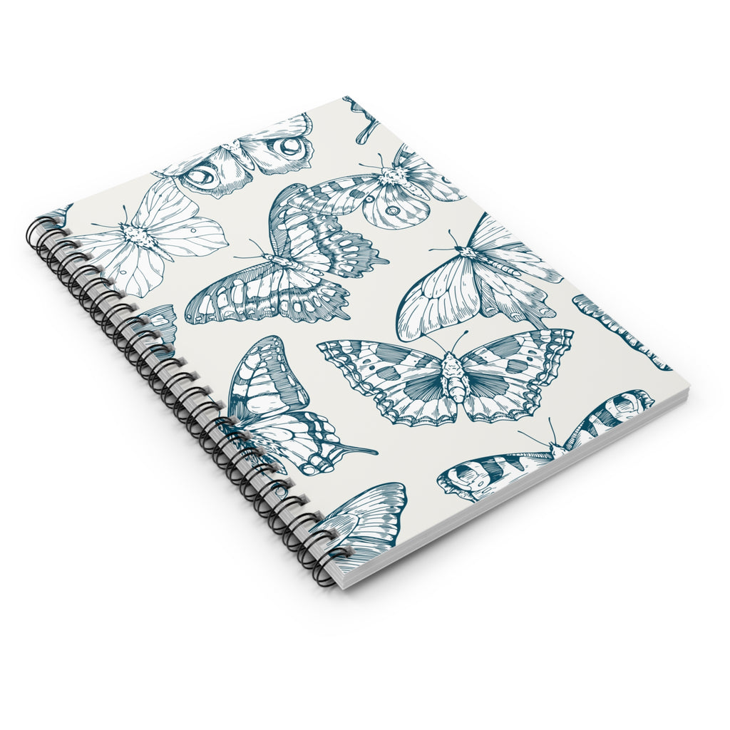 Blue Butterfly Spiral Notebook