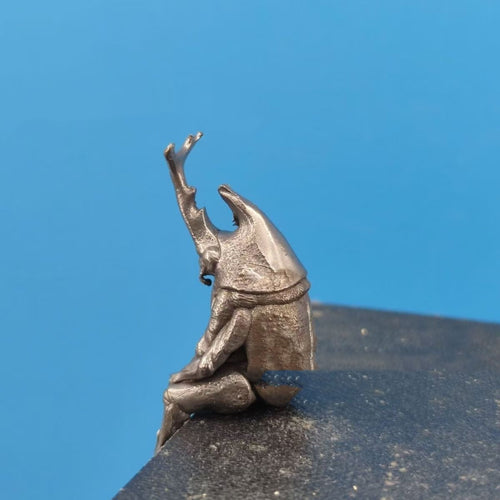 Antiqued Brass Stag Beetle Figurine