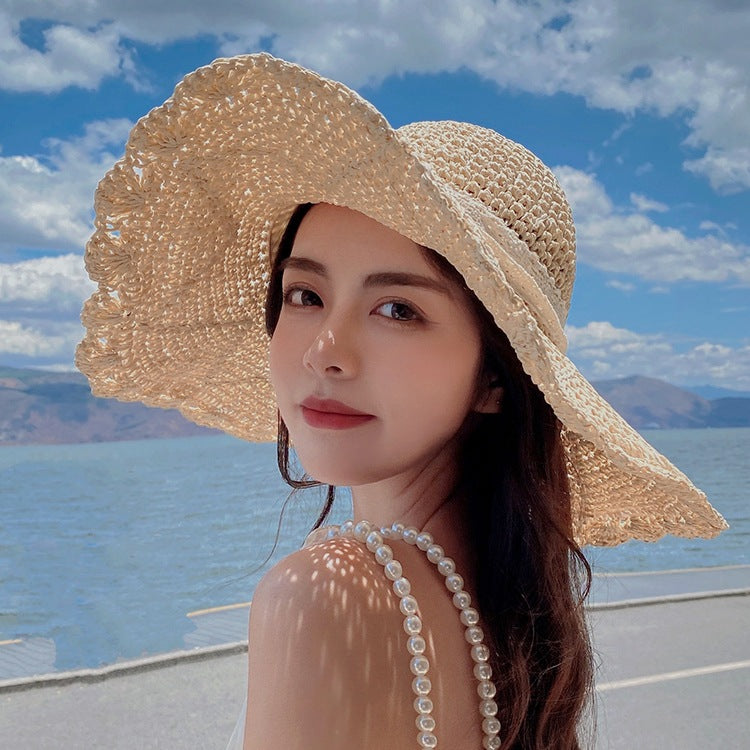 Ocean Whisper Sun Hat – Timeless Romantic Straw Hat
