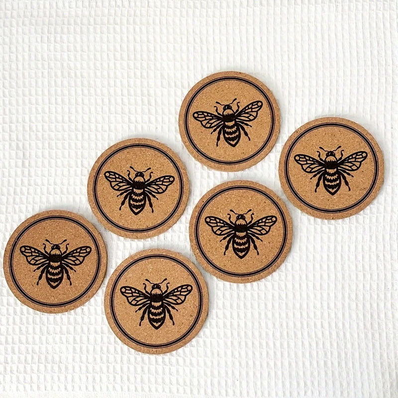Bee Cork Coaster
